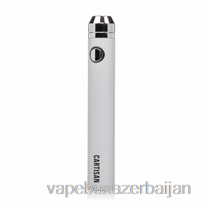 Vape Box Azerbaijan Cartisan Button VV 1300 510 Battery Silver